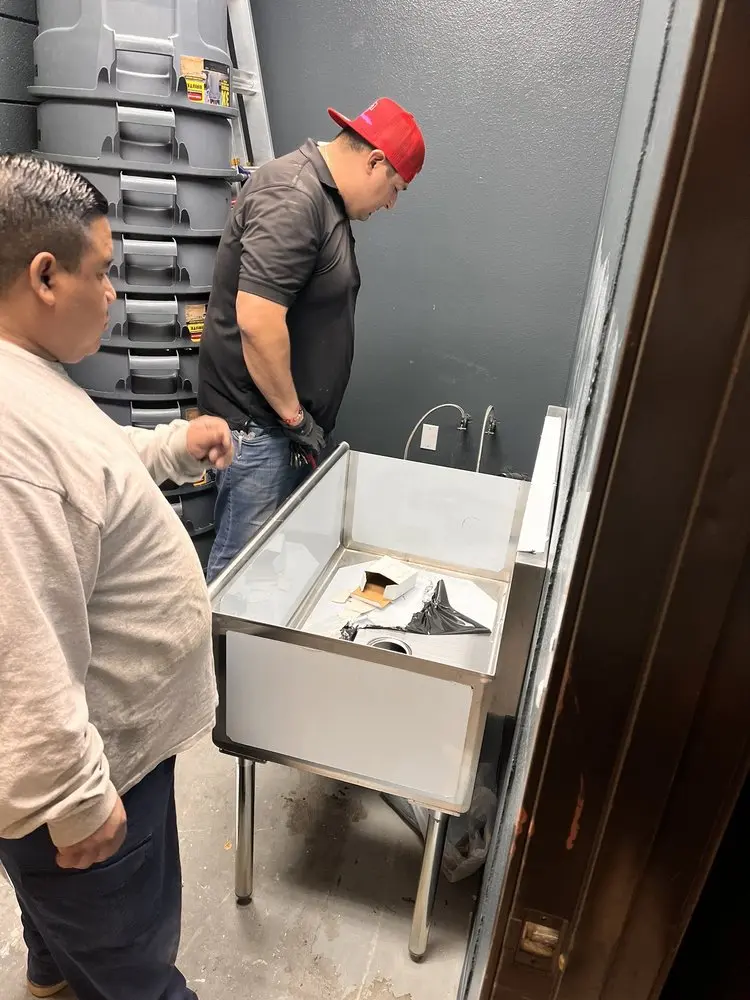 Commercial plumbing and sink installation in Lahaina